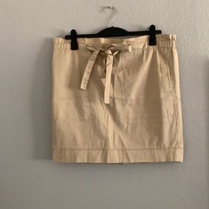 Cute cinch waist belted tie skirt